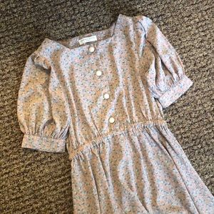 Floral button front Midi dress S